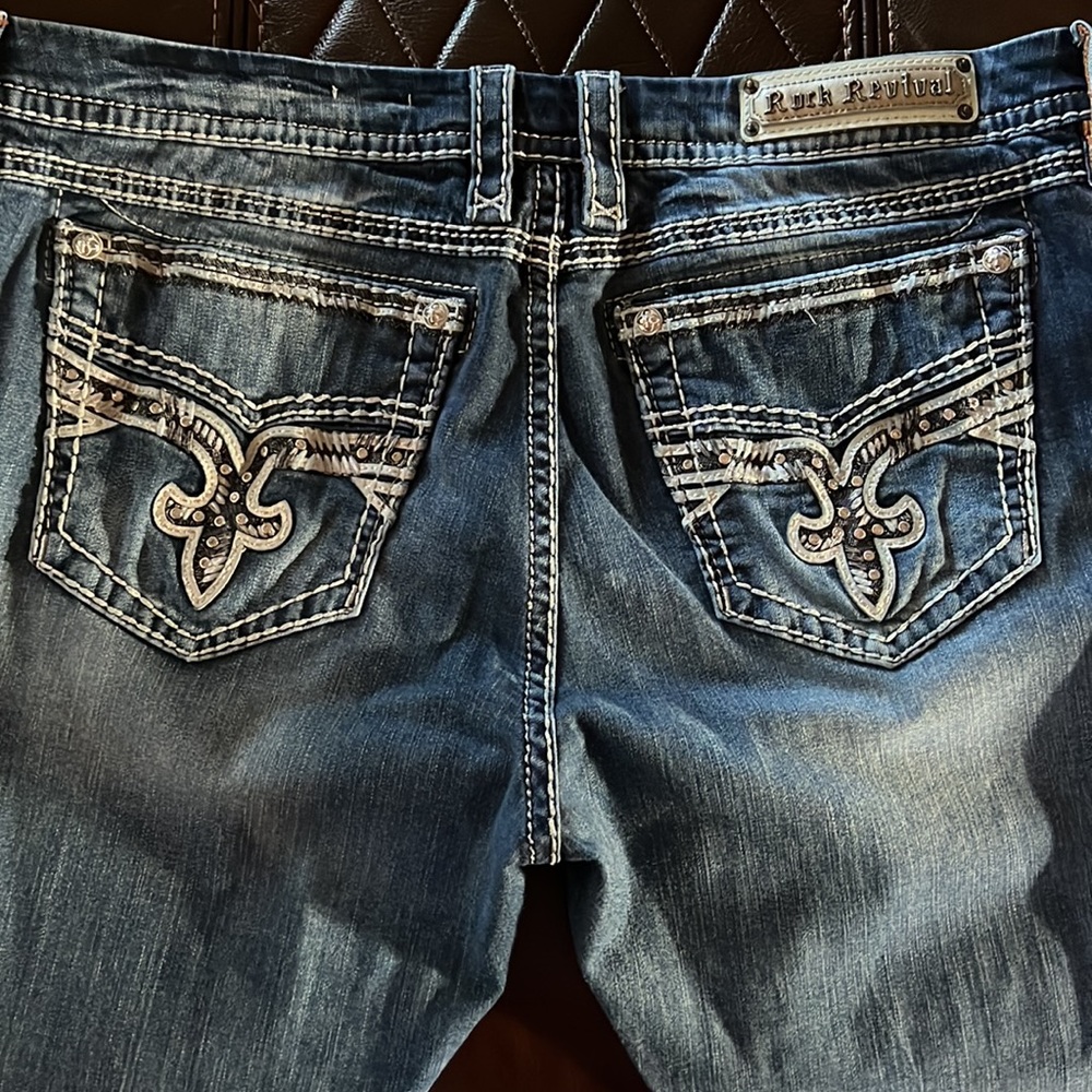 Rock Revival Easy Straight size 36 - Plus Sized Bling Jeans